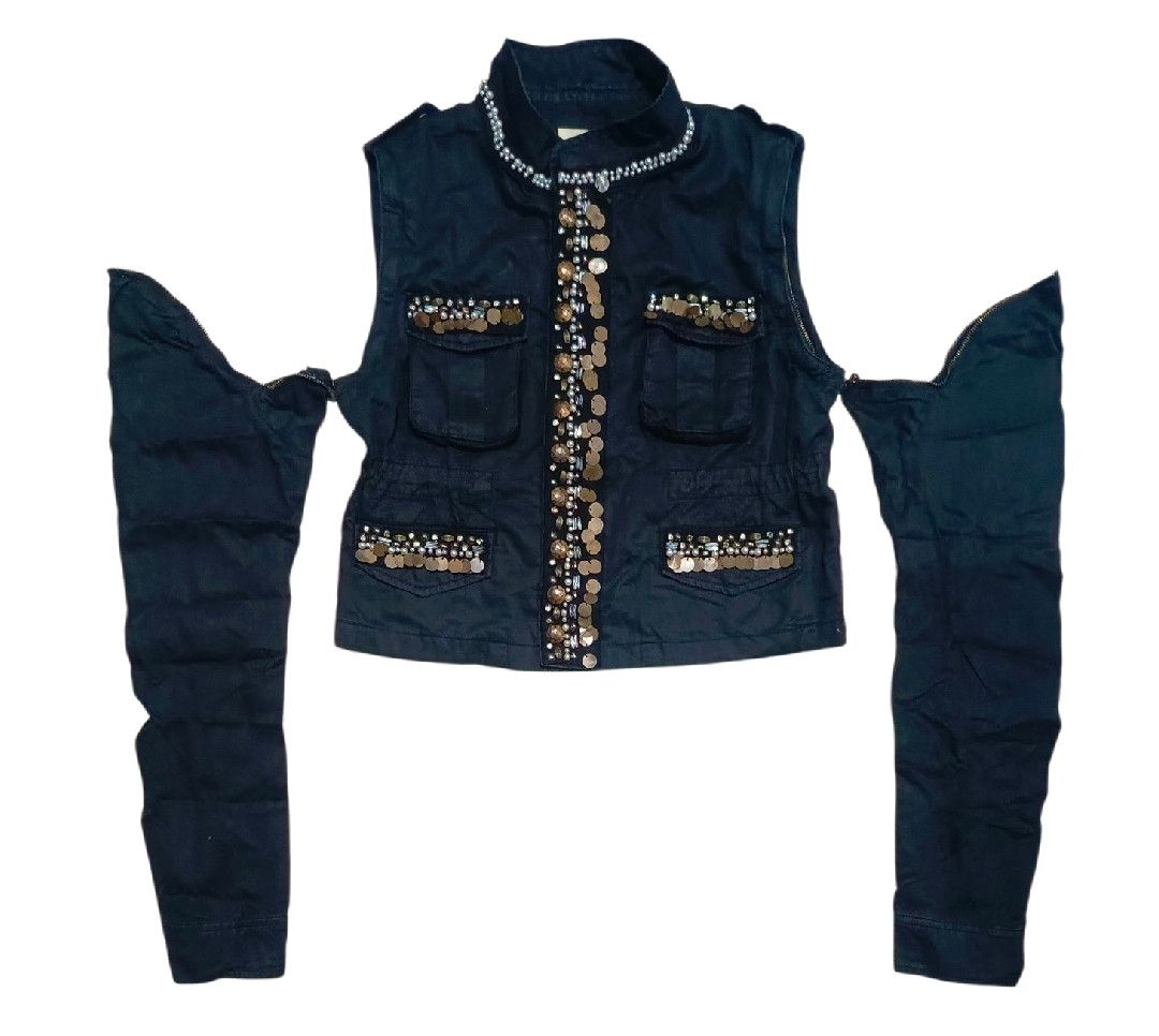 14th Addiction Jet Lag Drive Nolia Sequin Embellished in Champagne Dust Size M / US 6-8 / IT 42-44 - 1 Thumbnail