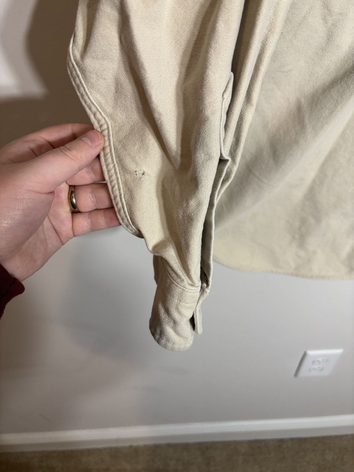L.L. Bean Vintage LL Bean Chamois Button Up Shirt Distressed Size 19 Size US XXL / EU 58 / 5 - 3 Thumbnail