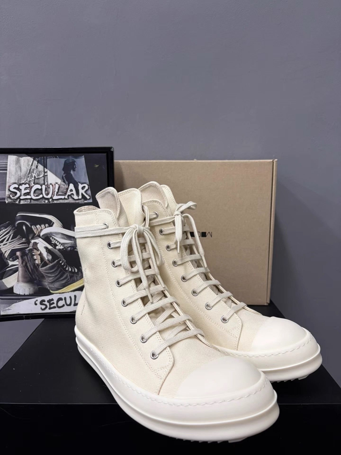 Rick Owens RickOwens DRKSHDW High-top Big Converse K34 Size US 7 / EU 40 - 3 Thumbnail