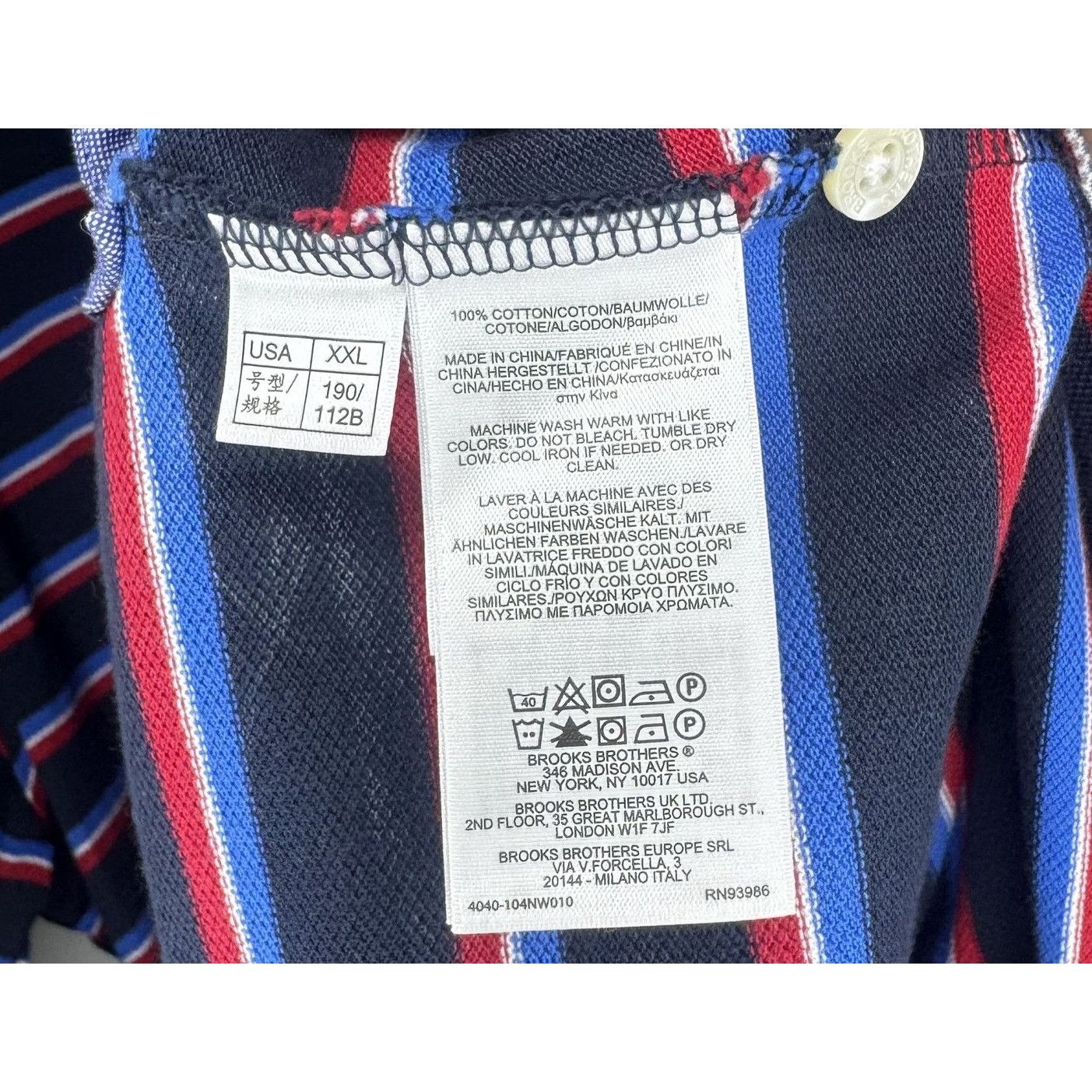 Brooks Brothers Brooks Brothers Performance Polo Slim Fit Mens XXL Size US XXL / EU 58 / 5 - 7 Thumbnail