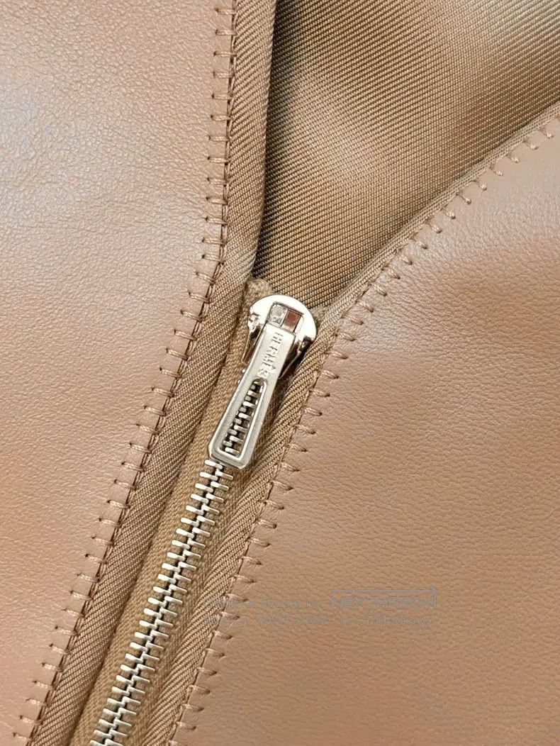 Hermes Hermes Women's Caramel Leather Vest Size XS / US 0-2 / IT 36-38 - 4 Thumbnail
