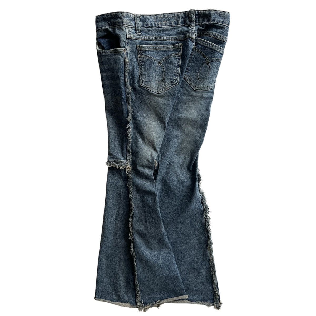If Six Was Nine × Japanese Brand CECIL McBEE FLARE JEANS Size 30" / US 8 / IT 44 - 6 Thumbnail