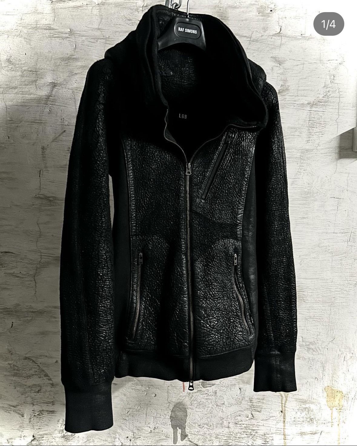 If Six Was Nine LGB Blistered Leather Bono Jacket | Grailed
