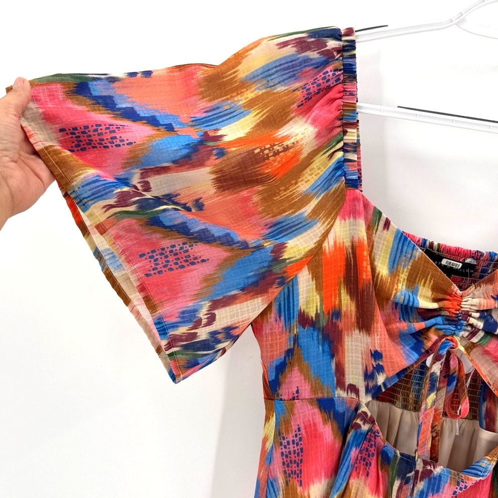 Other Slate & Willow ikat print babydoll flutter sleeve size M Size M / US 6-8 / IT 42-44 - 4 Thumbnail