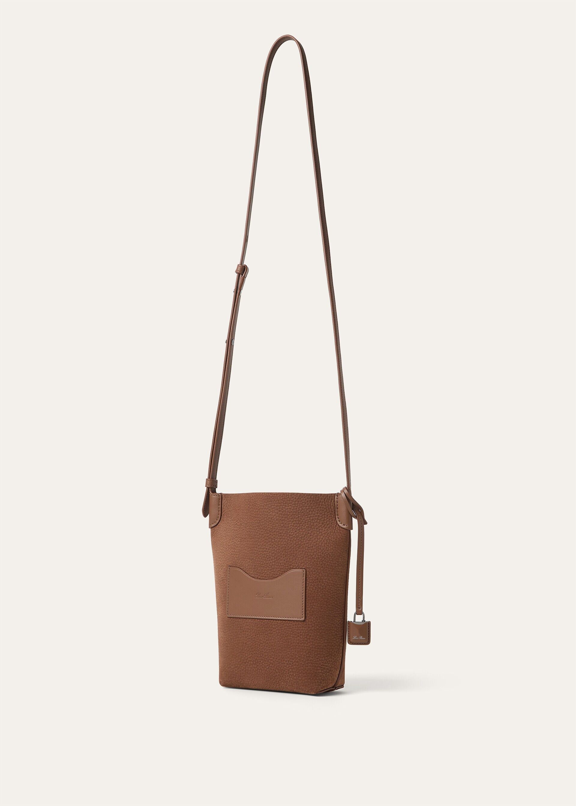 Loro Piana os11x0426 FLM0015 Size: OS / Bale Phone Case in Brownie Size ONE SIZE - 4 Thumbnail