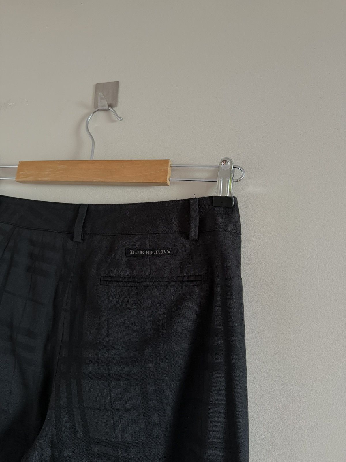 Burberry Burberry Black Nova Check Flared Trousers Size 28" / US 6 / IT 42 - 8 Thumbnail