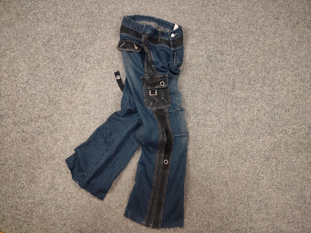 If Six Was Nine Vintage if six was nine y2k LGB Cargo Bondage Jeans Flared Size US 30 / EU 46 - 3 Thumbnail