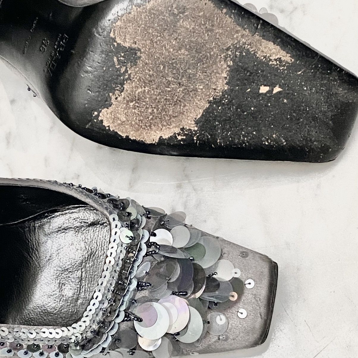 Prada Iconic Prada FW 1999 sequin heel collection Size US 6 / IT 36 - 5 Thumbnail