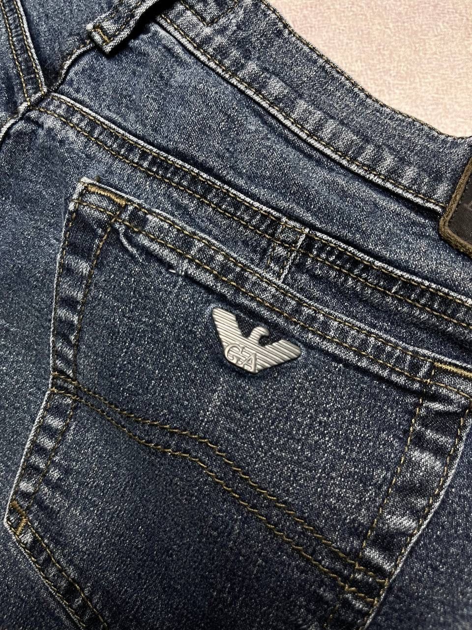 Armani Vintage Armani Pocket Logo Baggy Jeans Y2K 33 Size US 33 - 4 Thumbnail