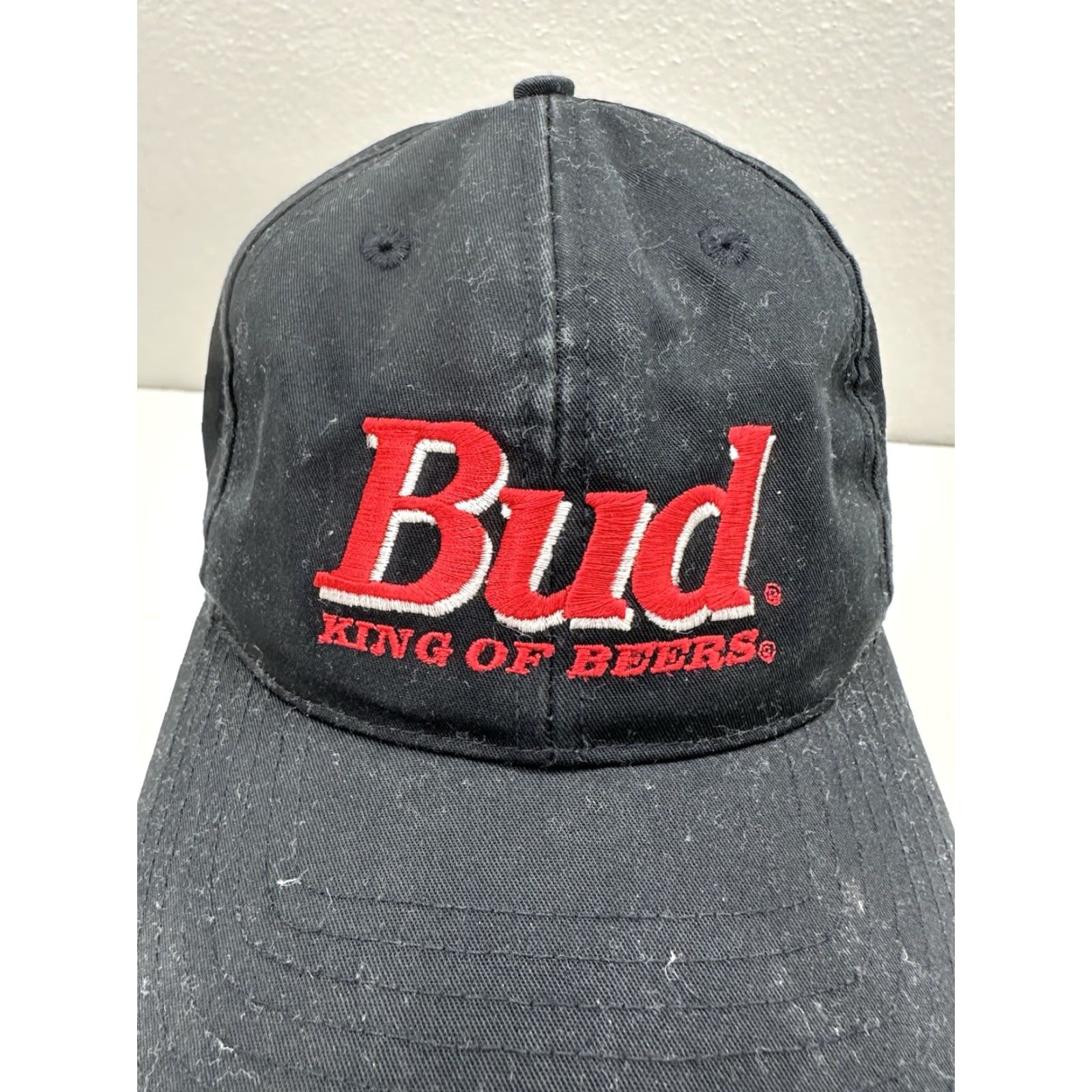 Twins Twins Enterprise Snapback Hat Bud King Of Beers Black Embroidered Adjustable Cap Mens Hat Size ONE SIZE - 2 Thumbnail