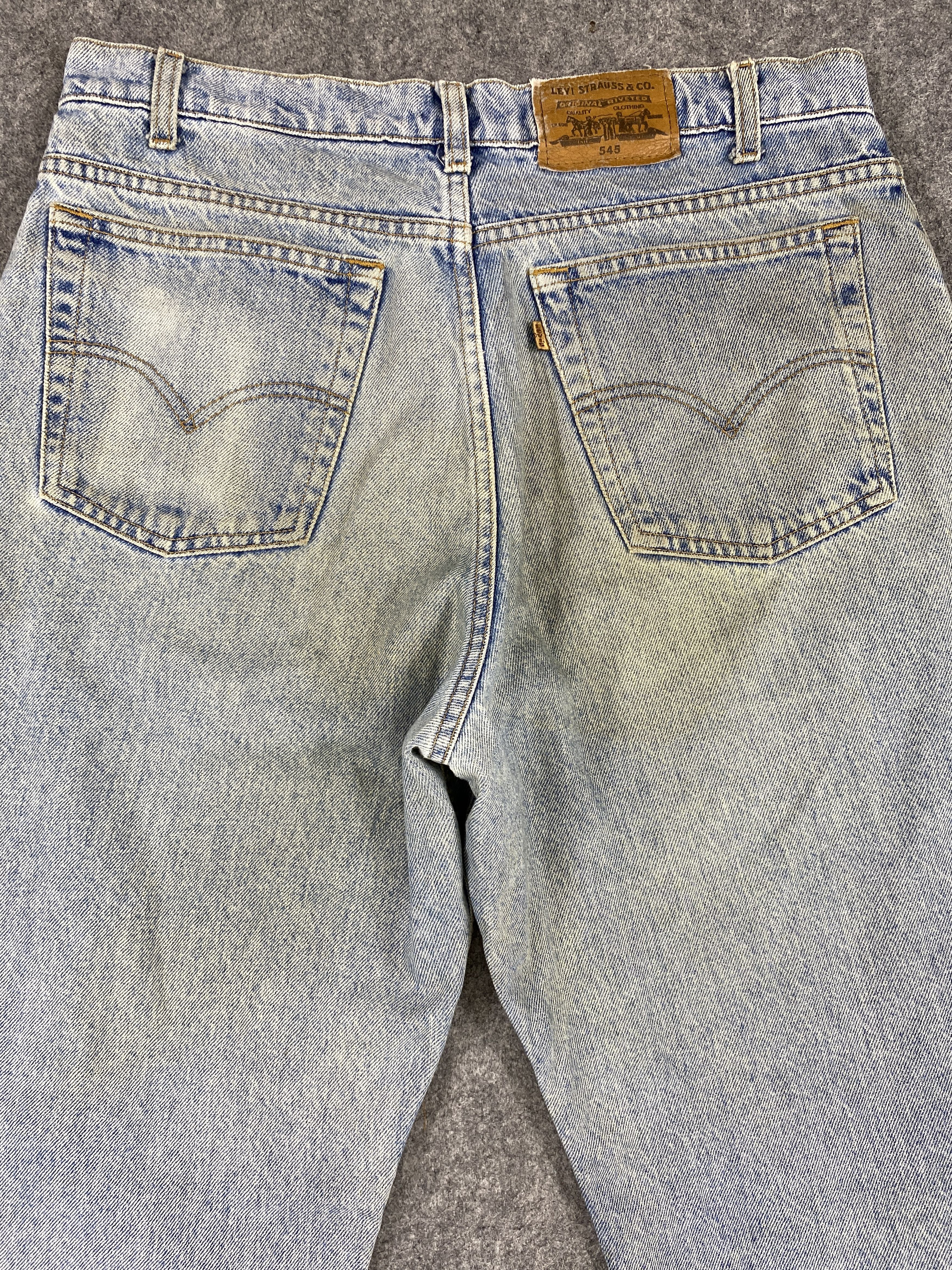 Levi's Dirty Blue Vintage Levi's 545 Loose Fit 33x29.5 Denim SJ071 Size US 33 - 4 Thumbnail