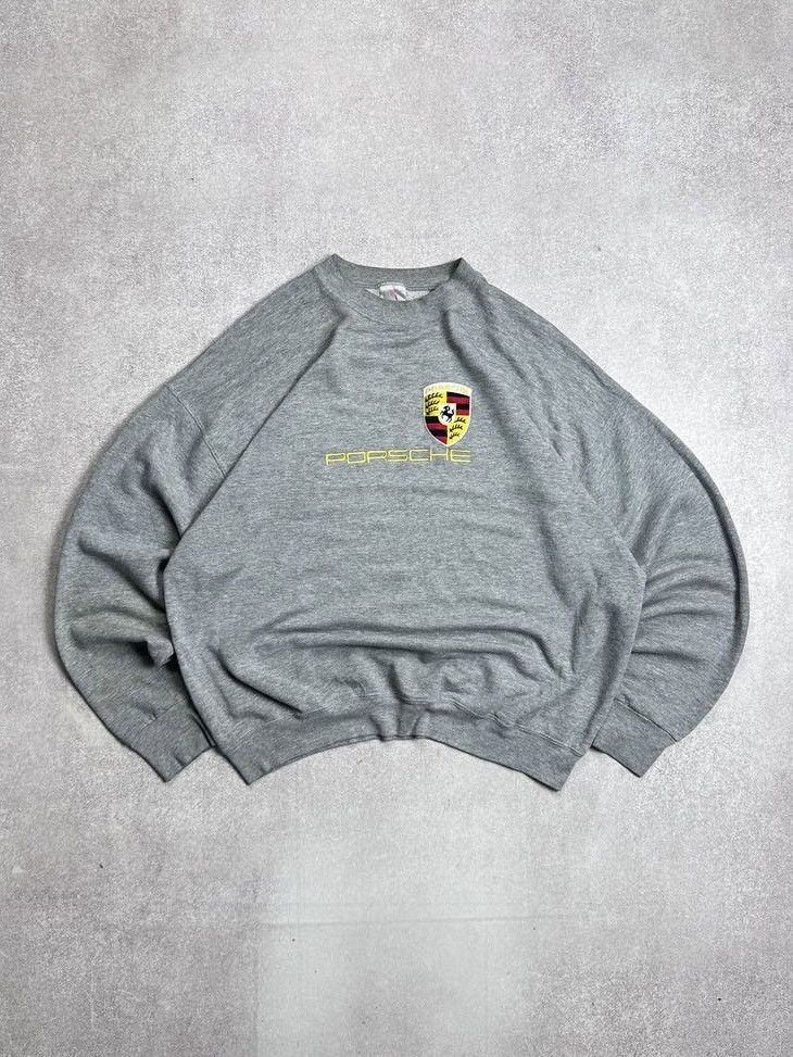 Porsche Design Vintage 90s Porsche Boxy Y2K Sweatshirt Rare XL Size US XL / EU 56 / 4 - 1 Thumbnail