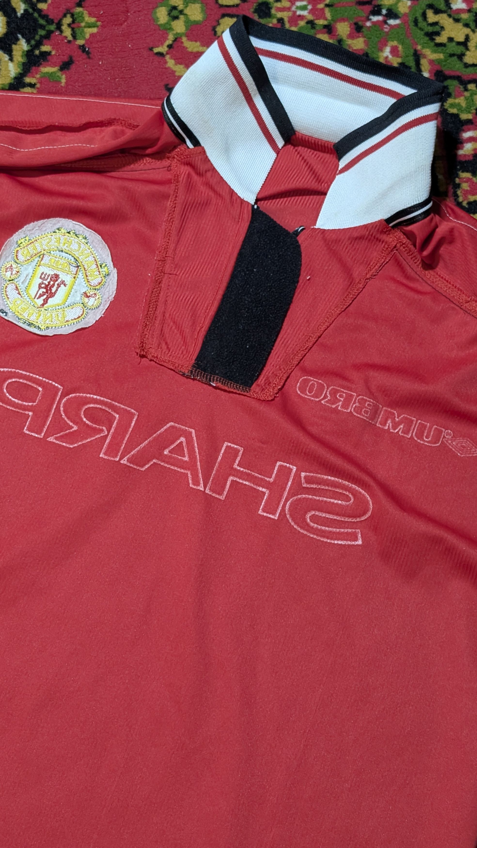 Umbro Manchester United Home 1998/1999 Original Beckham #7 Size US L / EU 52-54 / 3 - 7 Thumbnail