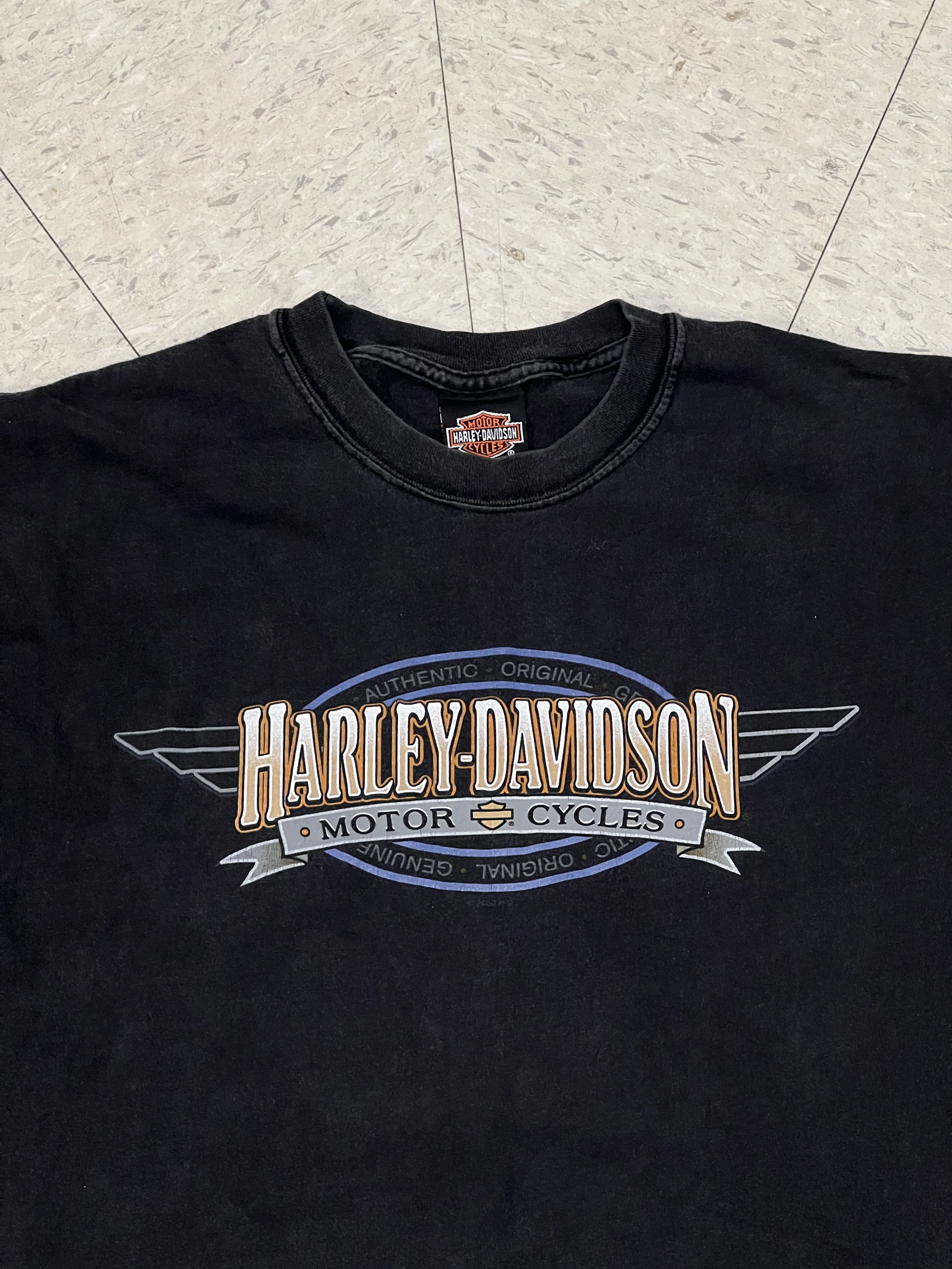 Harley Davidson × Vintage Harley Davidson Vintage 2000's London T-shirt Size US L / EU 52-54 / 3 - 2 Thumbnail