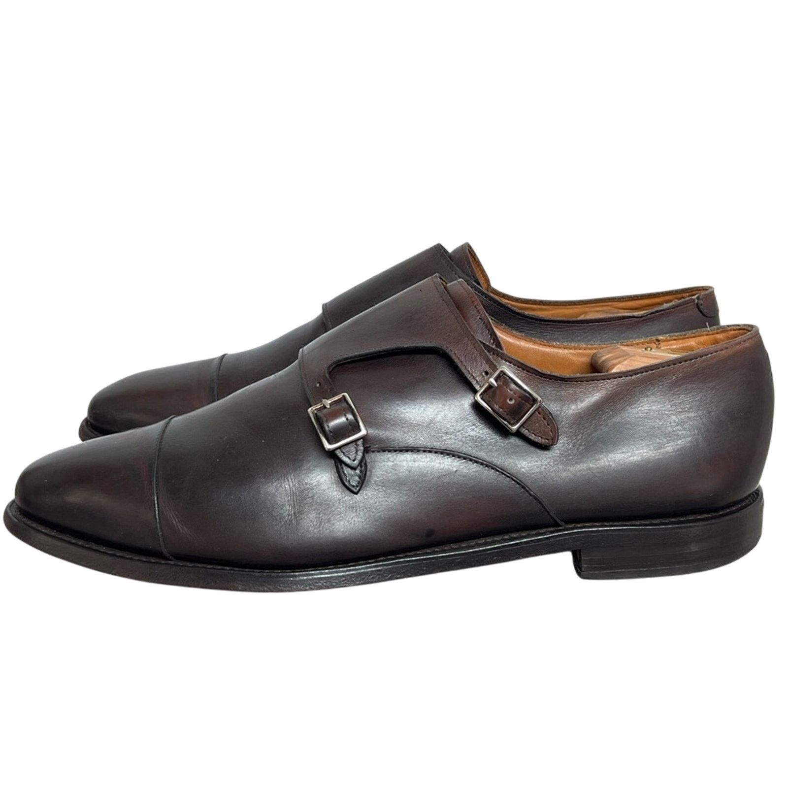 Allen Edmonds ALLEN EDMONDS Mora 2.0 Double Monk Strap Brown Leather Shoes Size US 15 / EU 48 - 1 Thumbnail