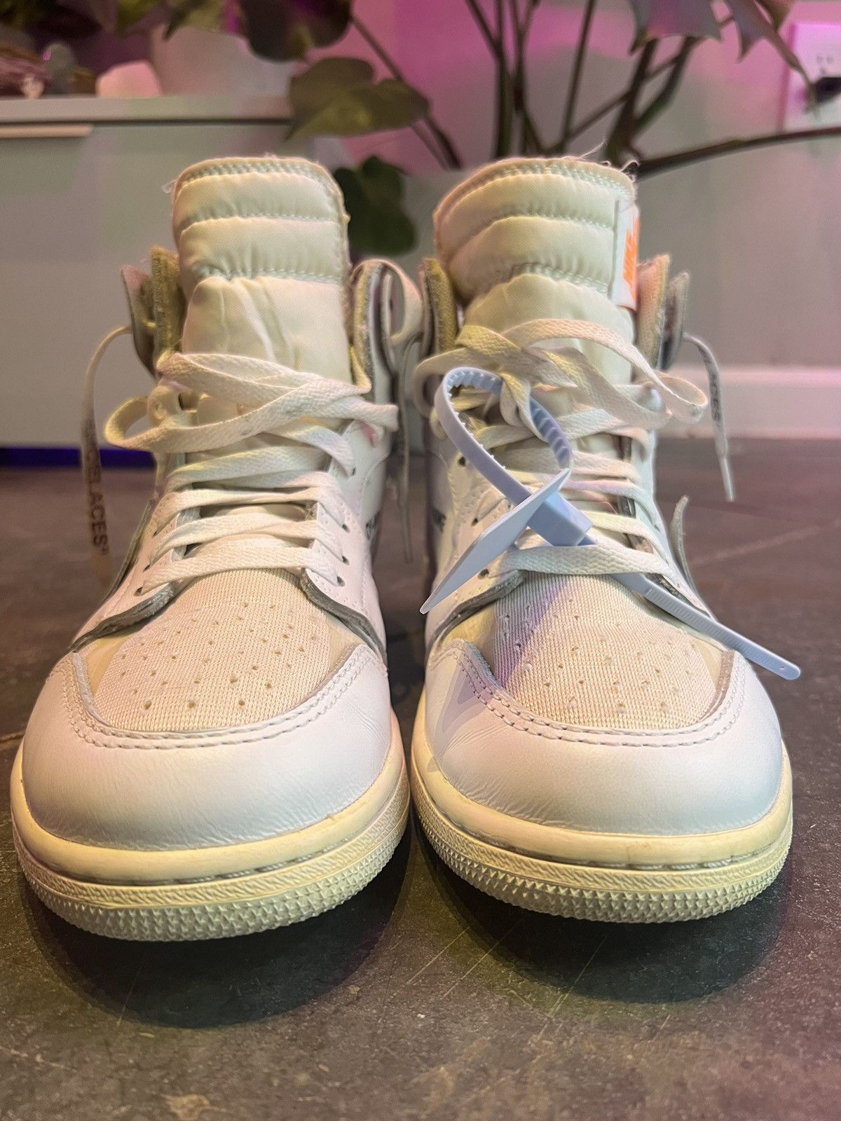 Jordan Brand × Nike 0ff-White Jordan 1 euro Size US 8.5 / EU 41-42 - 7 Thumbnail