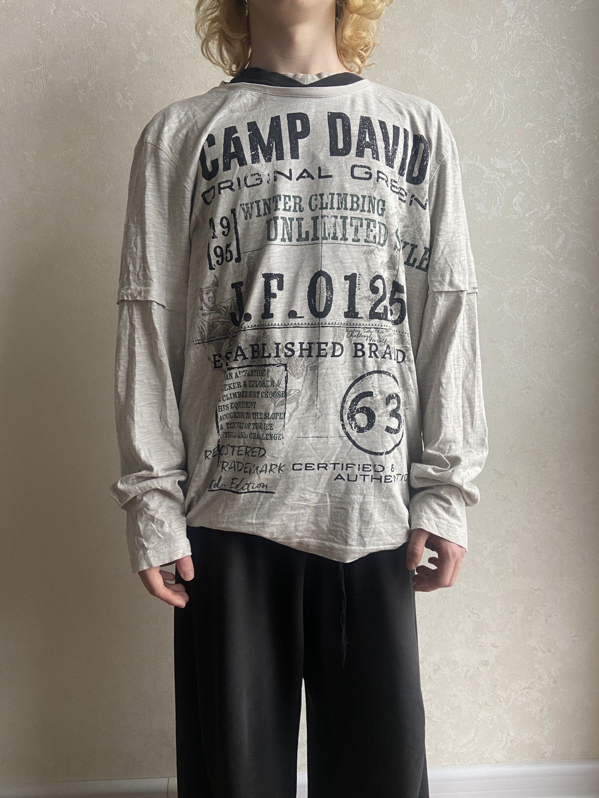 Camp David Camp David Vintage Long-Sleeve 2000s Size US XXL / EU 58 / 5 - 2 Thumbnail