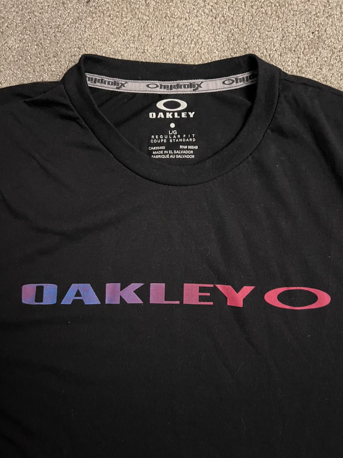 Oakley Sick Oakley pink blue logo graphic tee Size US M / EU 48-50 / 2 - 2 Thumbnail