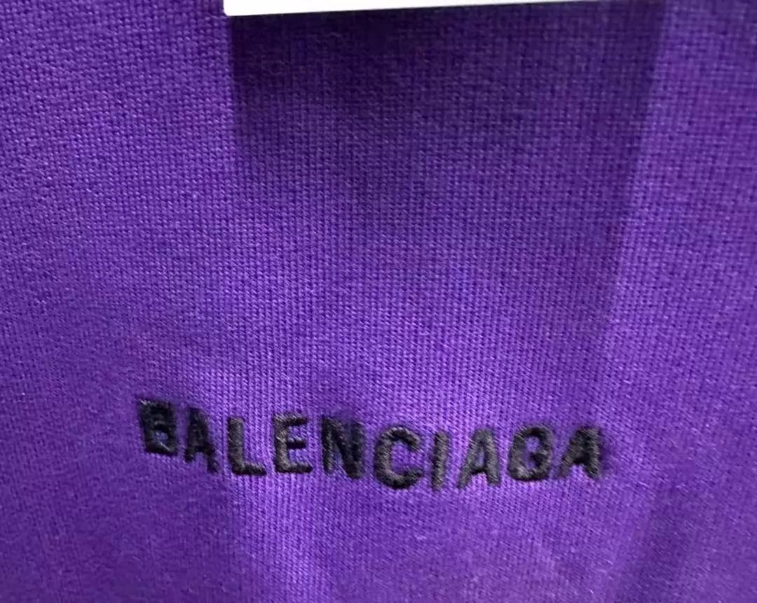 Balenciaga Balenciaga newest front/back embroidered purple hoodie M Size M / US 6-8 / IT 42-44 - 2 Thumbnail