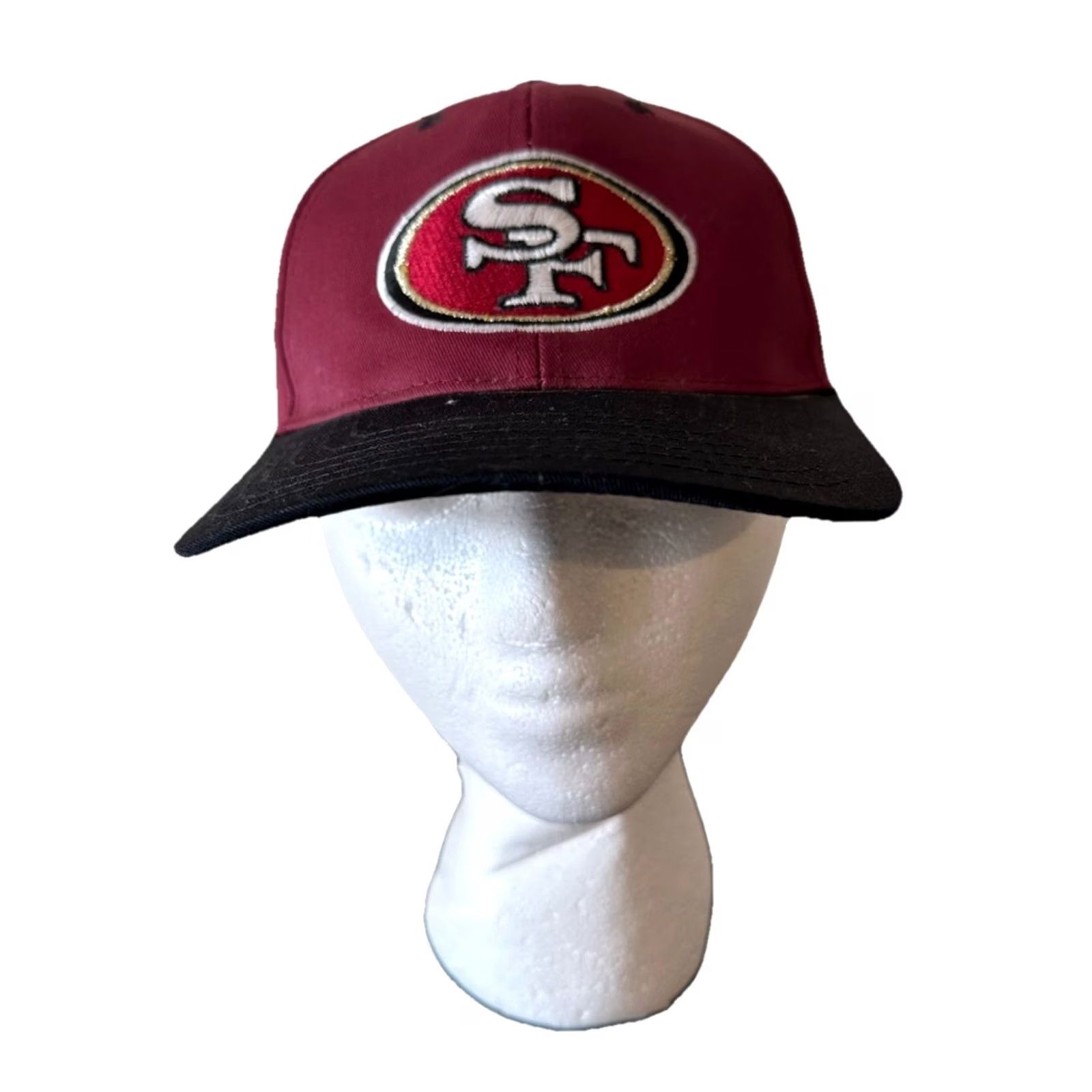 NFL VINTAGE 49ers Hat NFL Gameday Snapback Red One Size Mens Sports Football Classic 90s Size ONE SIZE - 2 Thumbnail