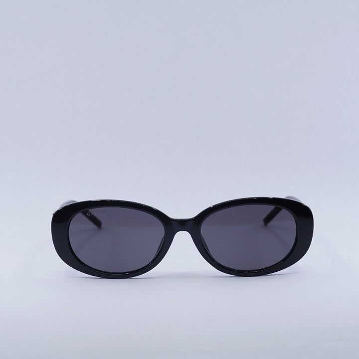 Gucci Gucci GG1684SA 001 Sunglasses Black Oval Frame, Grey Lenses Size ONE SIZE - 4 Thumbnail