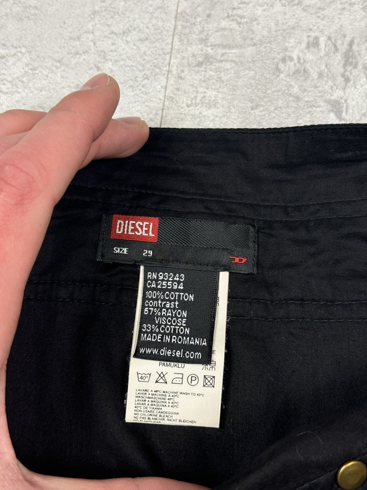 Diesel Diesel Utility Y2K Skirt Size 29 Size 29" - 11 Thumbnail