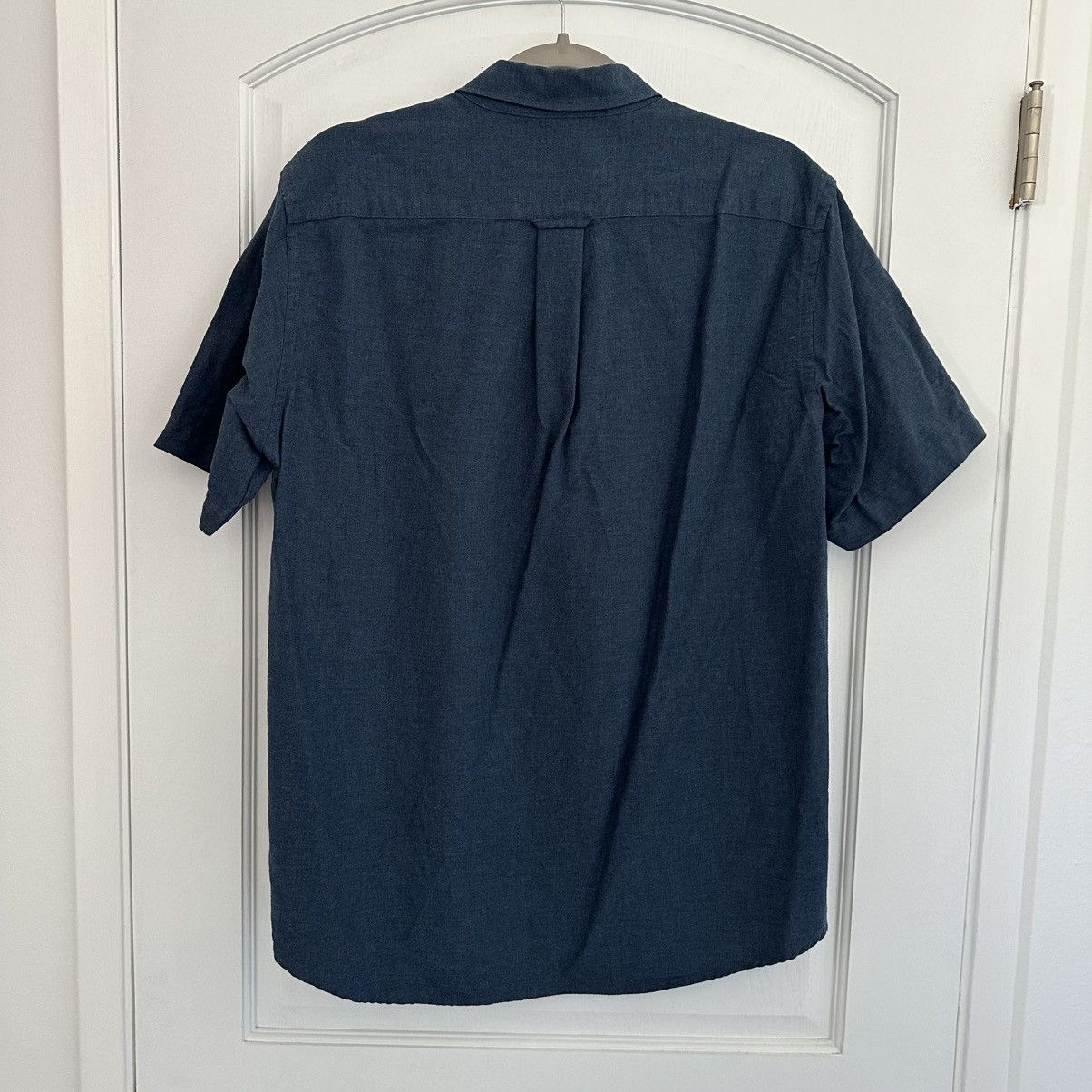 Muji MUJI Short Sleeve Pocket Buttondown Shirt (Asia Fit) Size US L / EU 52-54 / 3 - 2 Thumbnail