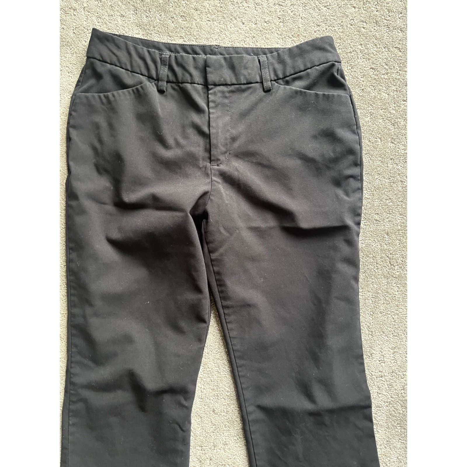 Gloria Vanderbilt Gloria Vanderbilt Dress Pants Women Regular Size 6 Black Mid-Rise Flat Front Zip Zipper Bootcut Inseam 31.5 in Polyester Blend Size 28" / US 6 / IT 42 - 2 Thumbnail