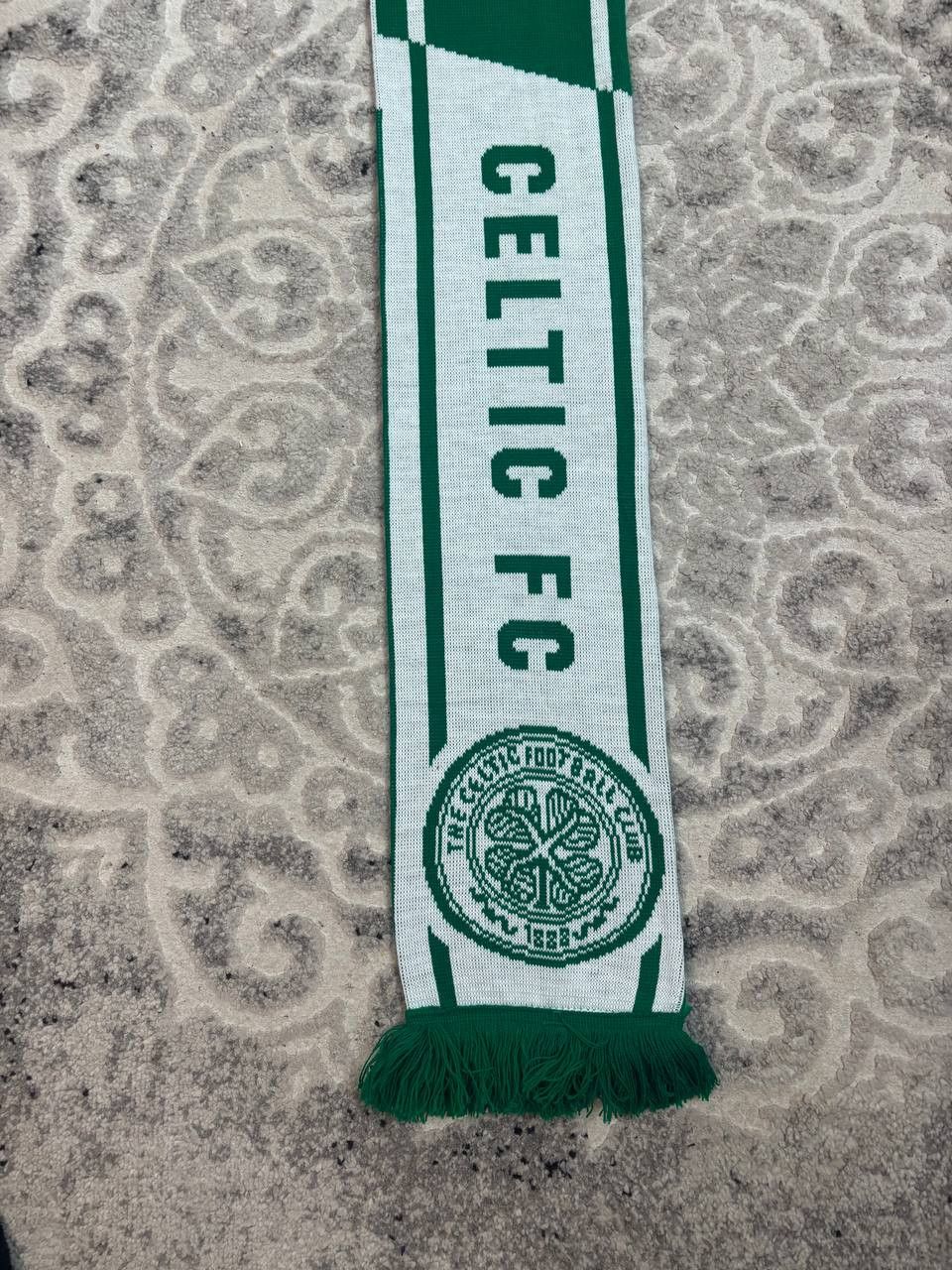 Vintage Official Celtic FC Knit Scarf – Green/White Bar Scarf Size ONE SIZE - 9 Thumbnail