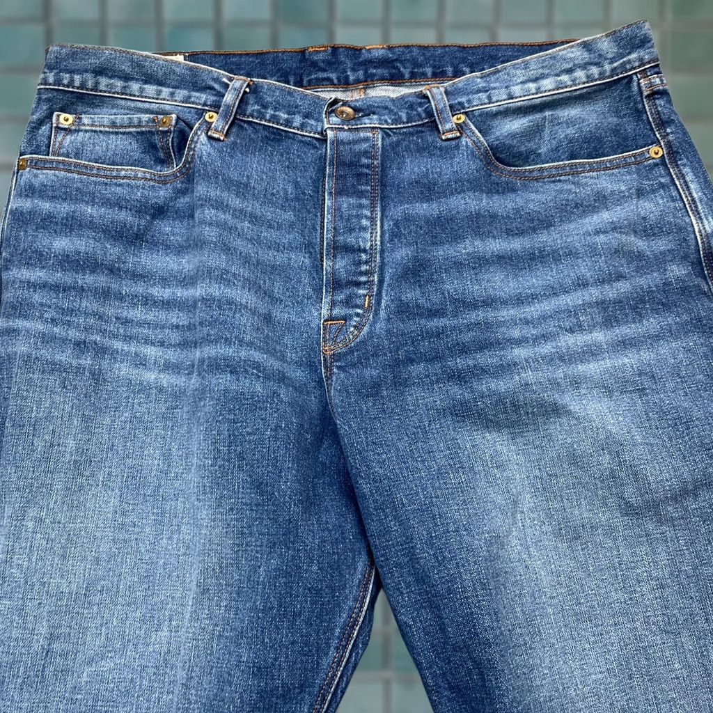 Denime Wies Made Jeans Mens 34x34 Blue Jack Style Straight Leg USA Made Denim Premium Jeans Size US 34 / EU 50 - 1 Thumbnail