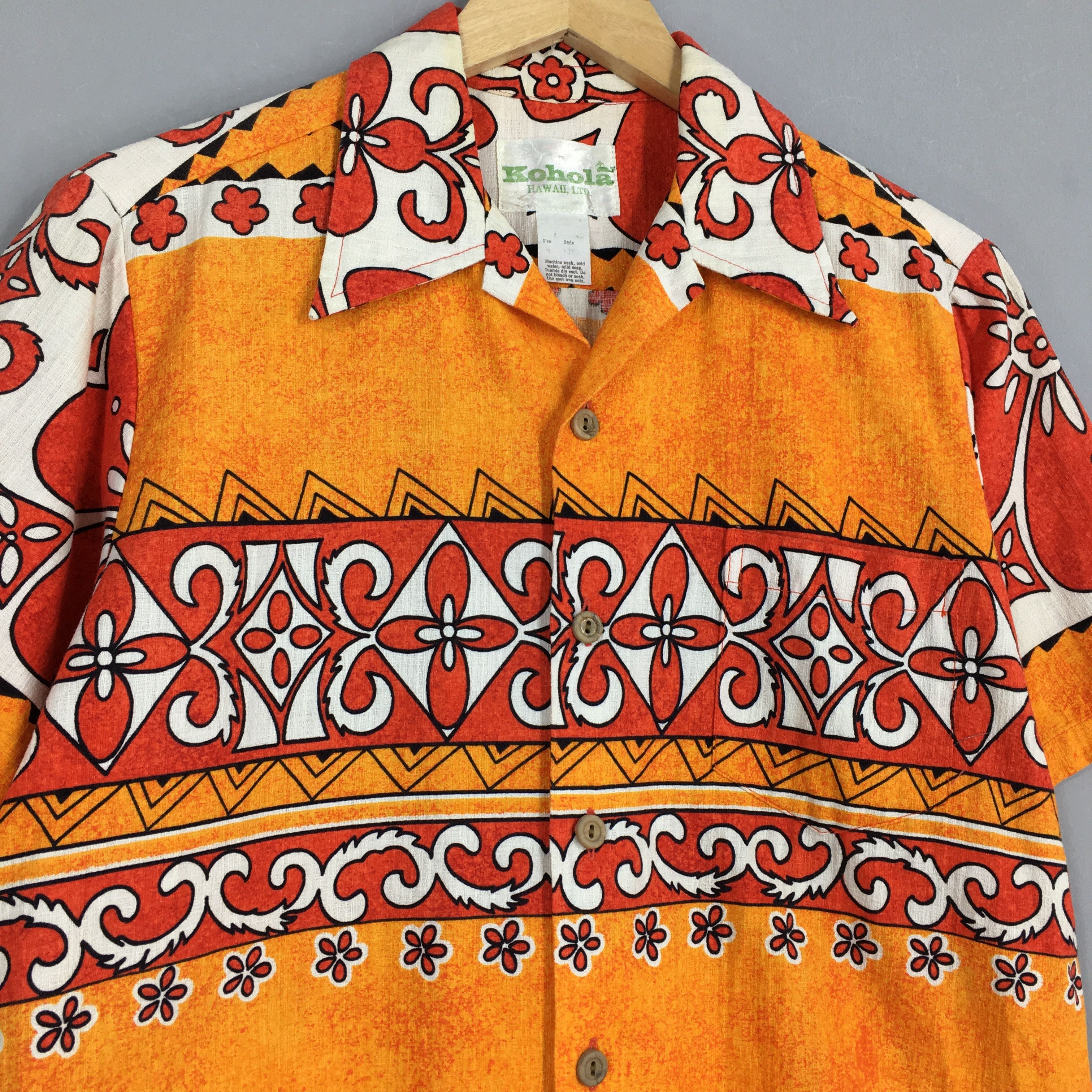 Other Vintage Kohola Hawaii Aloha Orange Floral Shirts Medium Size US M / EU 48-50 / 2 - 3 Thumbnail