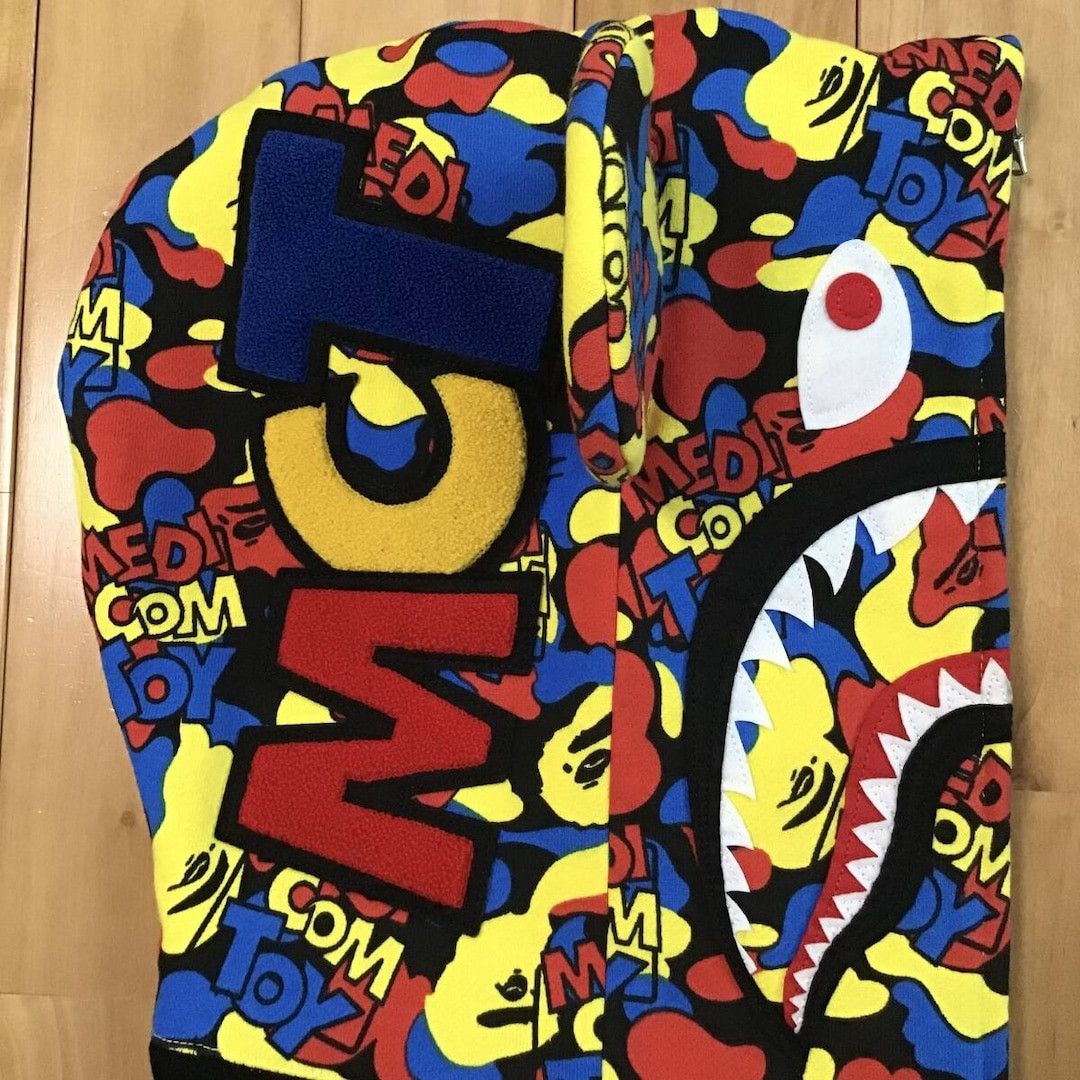 Bape BAPE × medicom toy BE@R Shark Full Zip Hoodie a bathing ape Size US M / EU 48-50 / 2 - 4 Thumbnail