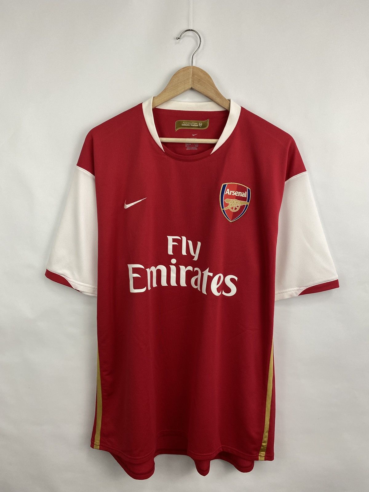Nike 🏴󠁧󠁢󠁥󠁮󠁧󠁿 Nike Arsenal 2006 Jersey Soccer Football Shirt Rare Retro Size US XXL / EU 58 / 5 - 3 Thumbnail