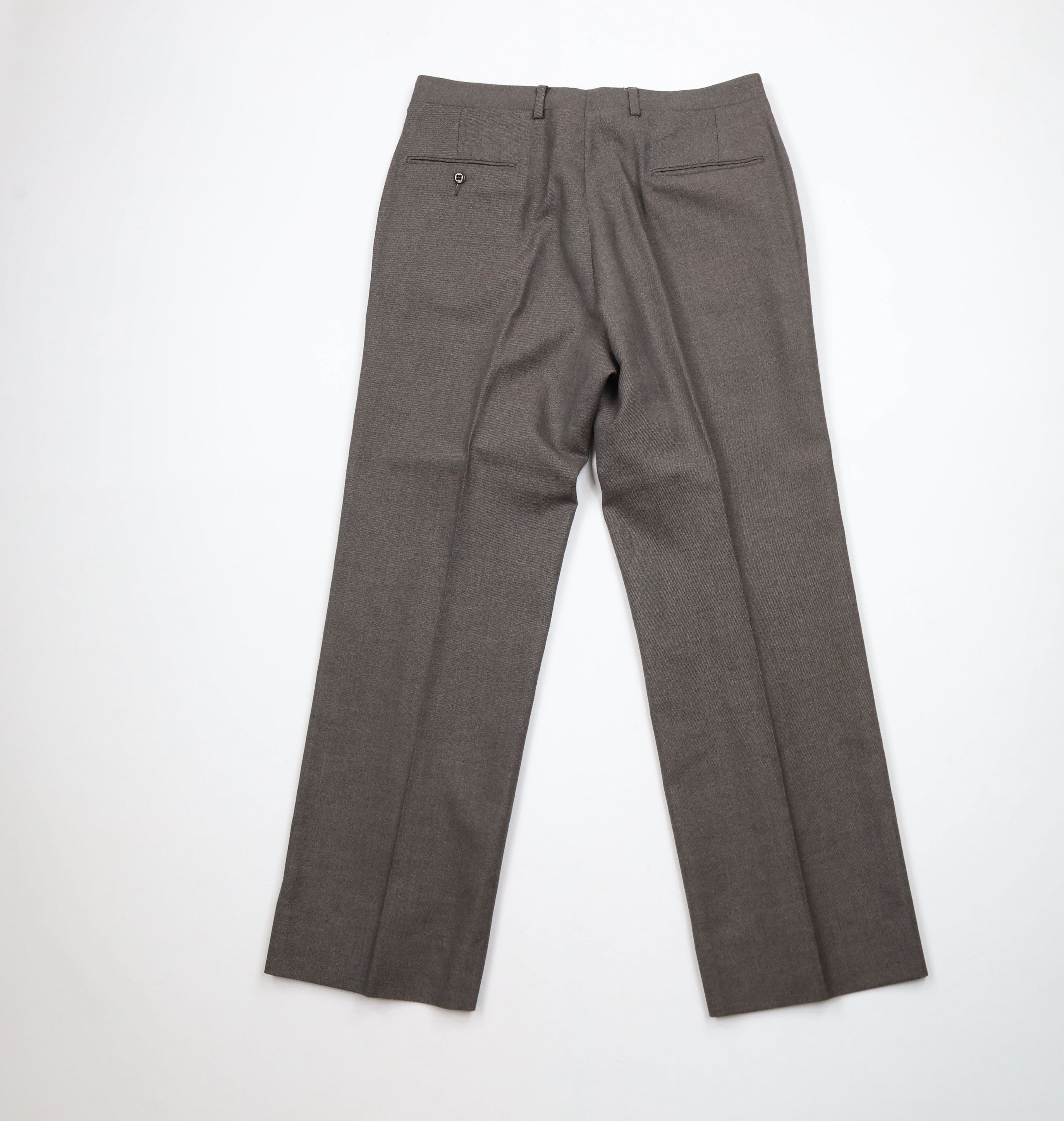 Vintage Vintage 70s 3 Piece Wool Blend Wedding Suit Bell Bottoms Size 40R - 20 Thumbnail