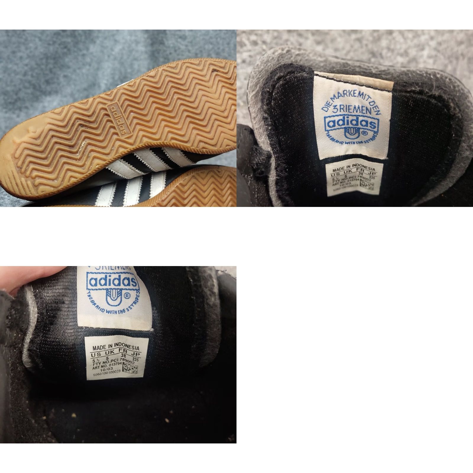Adidas VINTAGE Adidas Originals Rekord Black Leather Sneaker 5.5 38 5 Adult Men Black Leather Sneaker Adidas Rekord Y2K Style Vintage Size US 6 / EU 39 - 11 Thumbnail