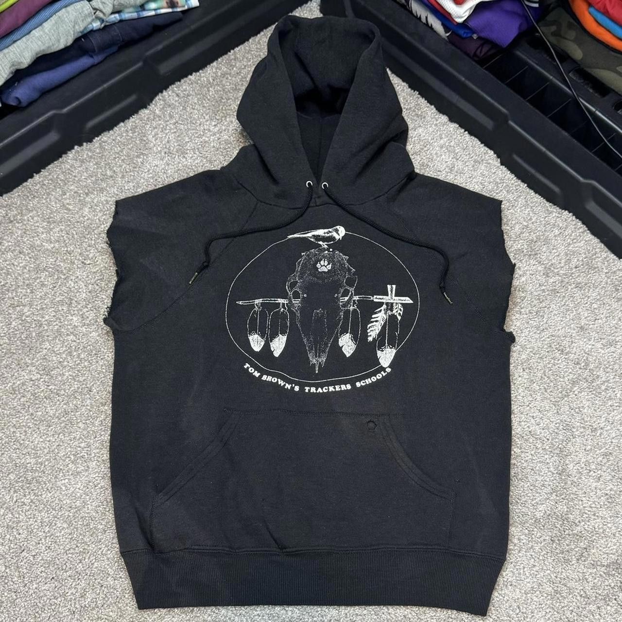 Vintage VTG 70s/80s Faded Tom Brown’s Trackers Schools Muscle Hoodie Size US M / EU 48-50 / 2 - 1 Thumbnail