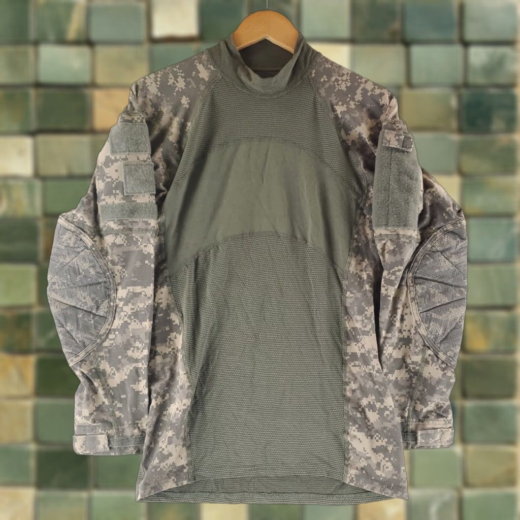 Vintage Massif US Military Army Combat Shirt Digital Camo Green Gray Mens M Size US M / EU 48-50 / 2 - 1 Thumbnail