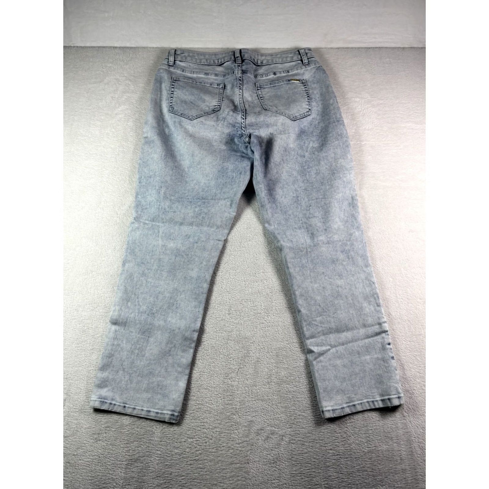 Vintage Jennifer Lopez Jeans Women's Capri Tie Dye Blue White Light Wash Size 10 Size 32" / US 10 / IT 46 - 2 Thumbnail