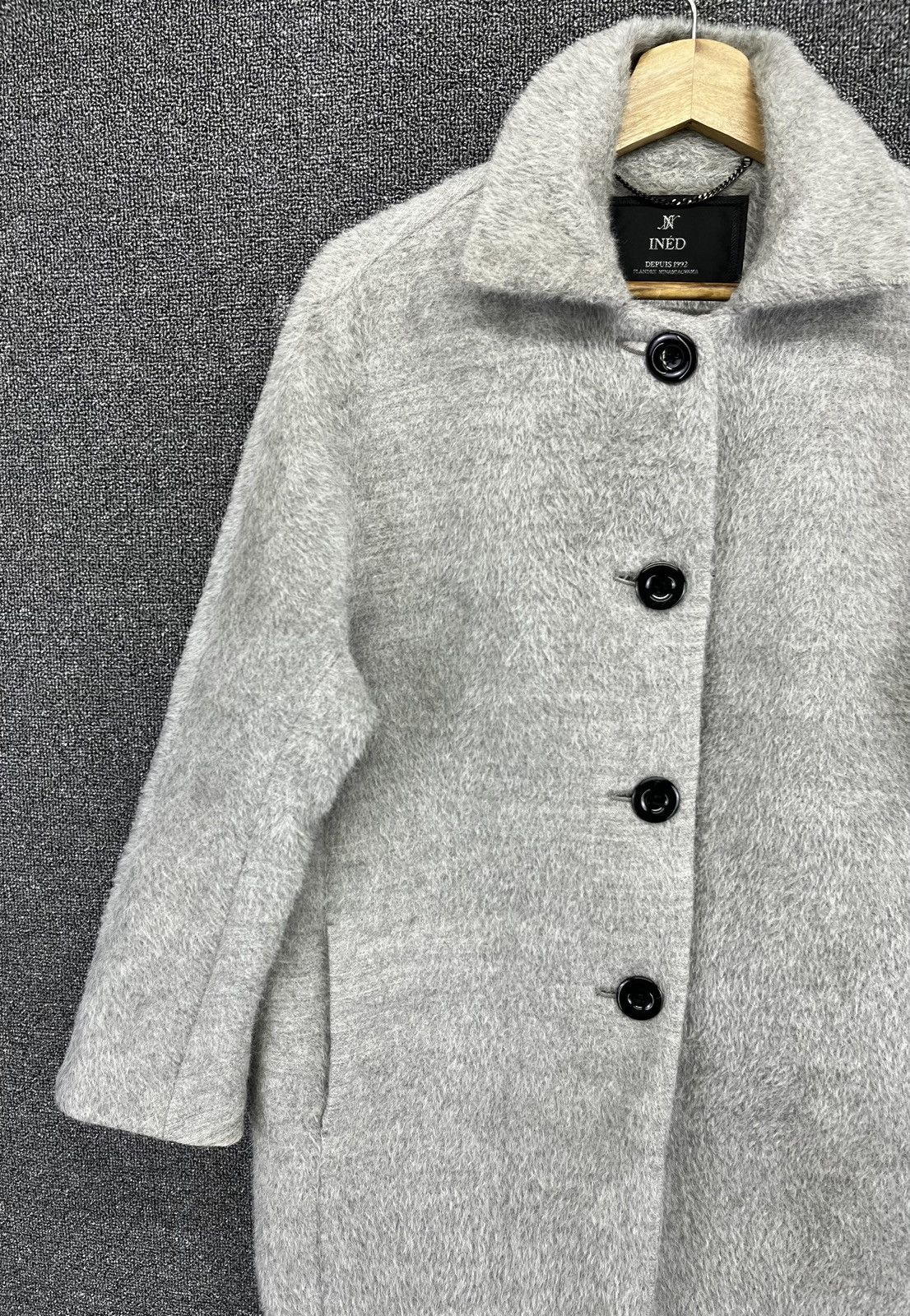 Japanese Brand Ined by Yohji Yamamoto Rare Button Up Wool Jacket Size M / US 6-8 / IT 42-44 - 2 Thumbnail
