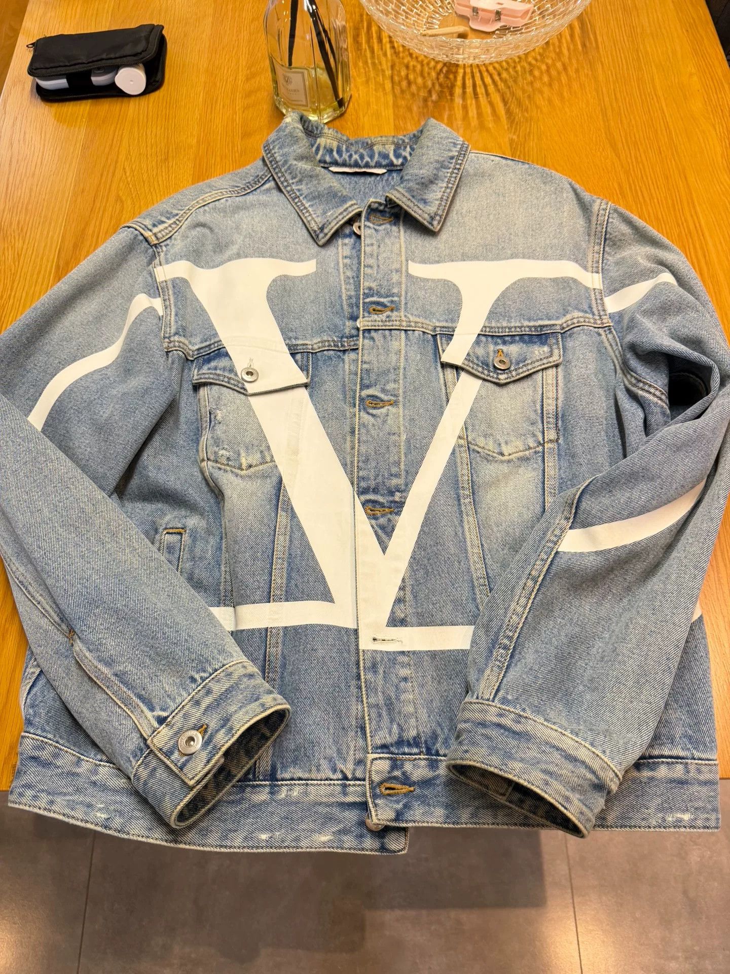 Valentino Valentino Denim Jacket Size 46 Size US XL / EU 56 / 4 - 1 Thumbnail