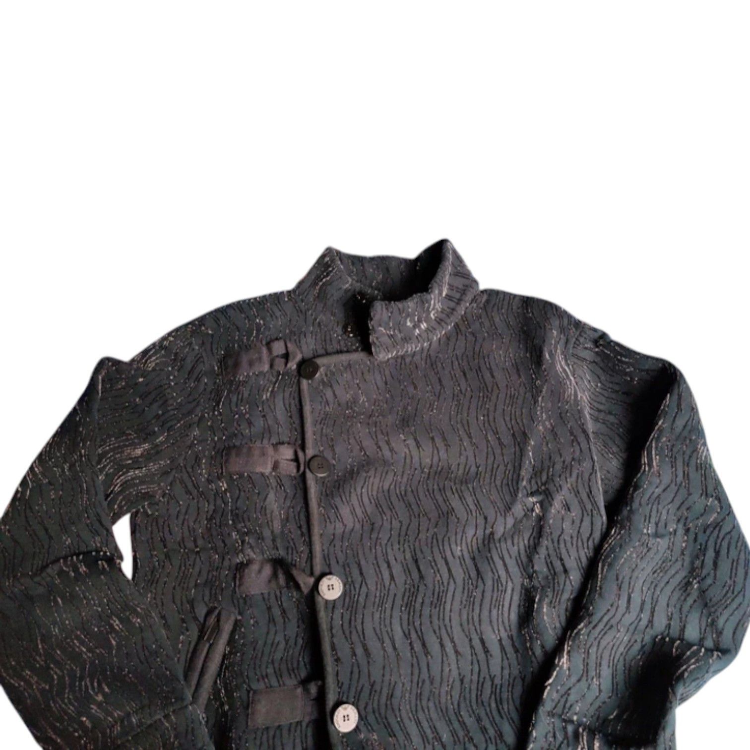 Emporio Armani Emporio Armani Embroidered Asymmetric Button Jacket, 2000s Size US L / EU 52-54 / 3 - 8 Thumbnail