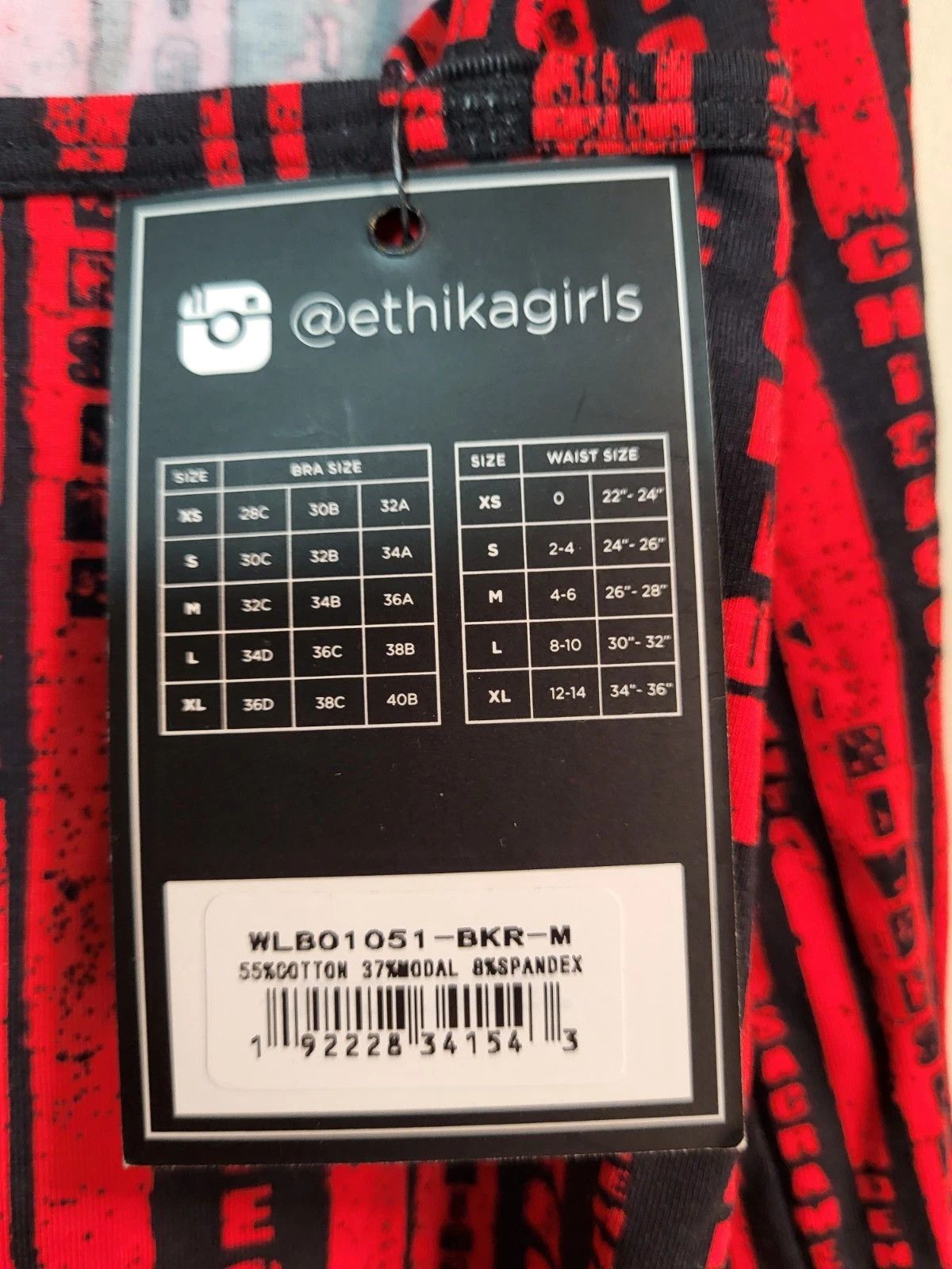 Other Ethika Women's Pull-On Bodysuit Red & Black Logo Size M / US 6-8 / IT 42-44 - 4 Thumbnail