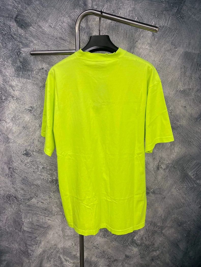 Balenciaga Balenciaga Green chest logo printed round neck long sleeve Size US S / EU 44-46 / 1 - 2 Thumbnail