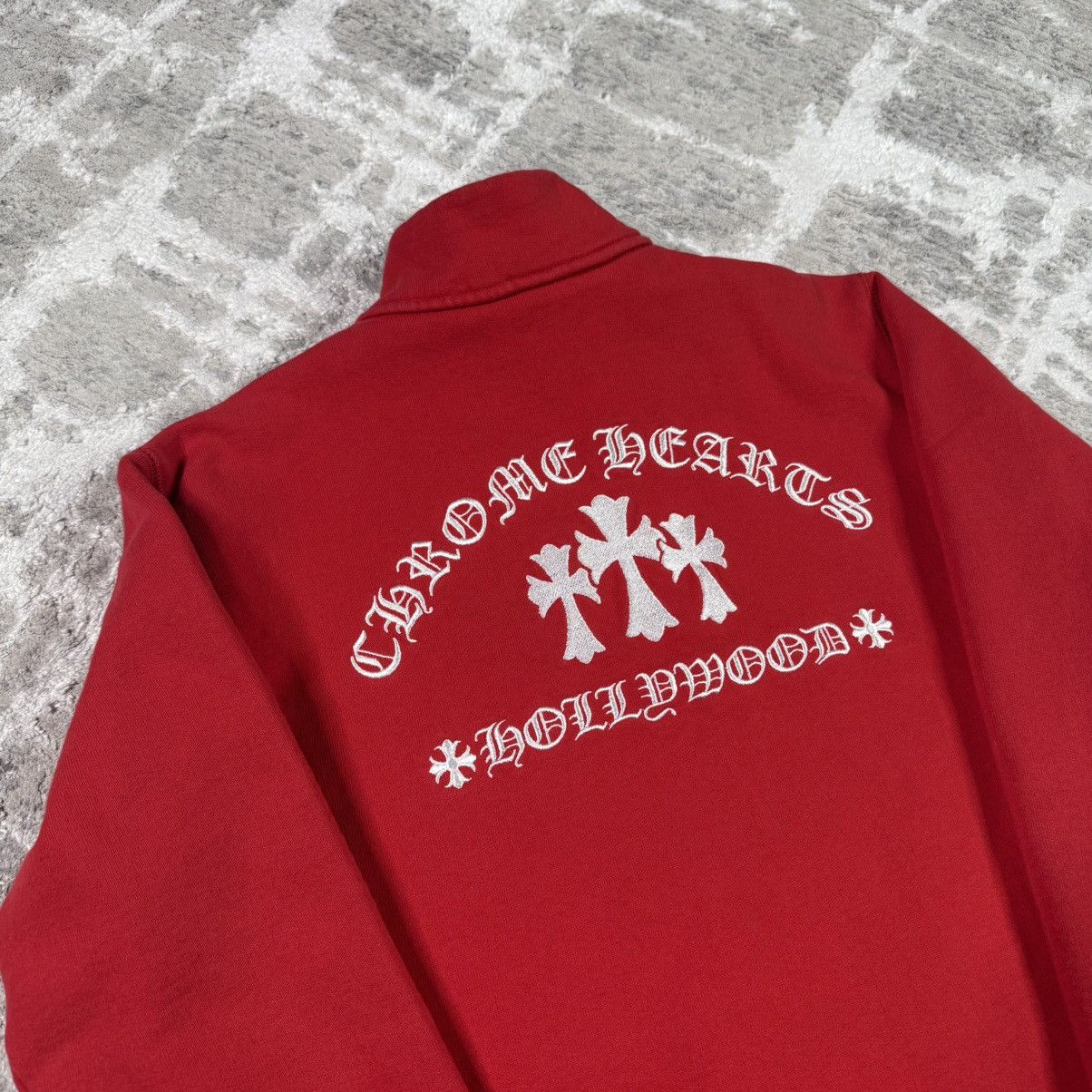 Chrome Hearts King taco triple cross embroidered quarter zip pullover Size US M / EU 48-50 / 2 - 4 Thumbnail