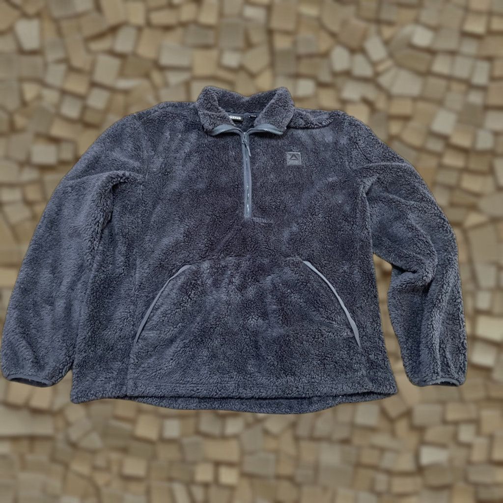 Reebok Reebok Sweater Women XL Black 1/4 Zip Fleece Pullover Sherpa Long Sleeve Casual Regular Size XL / US 12-14 / IT 48-50 - 1 Thumbnail