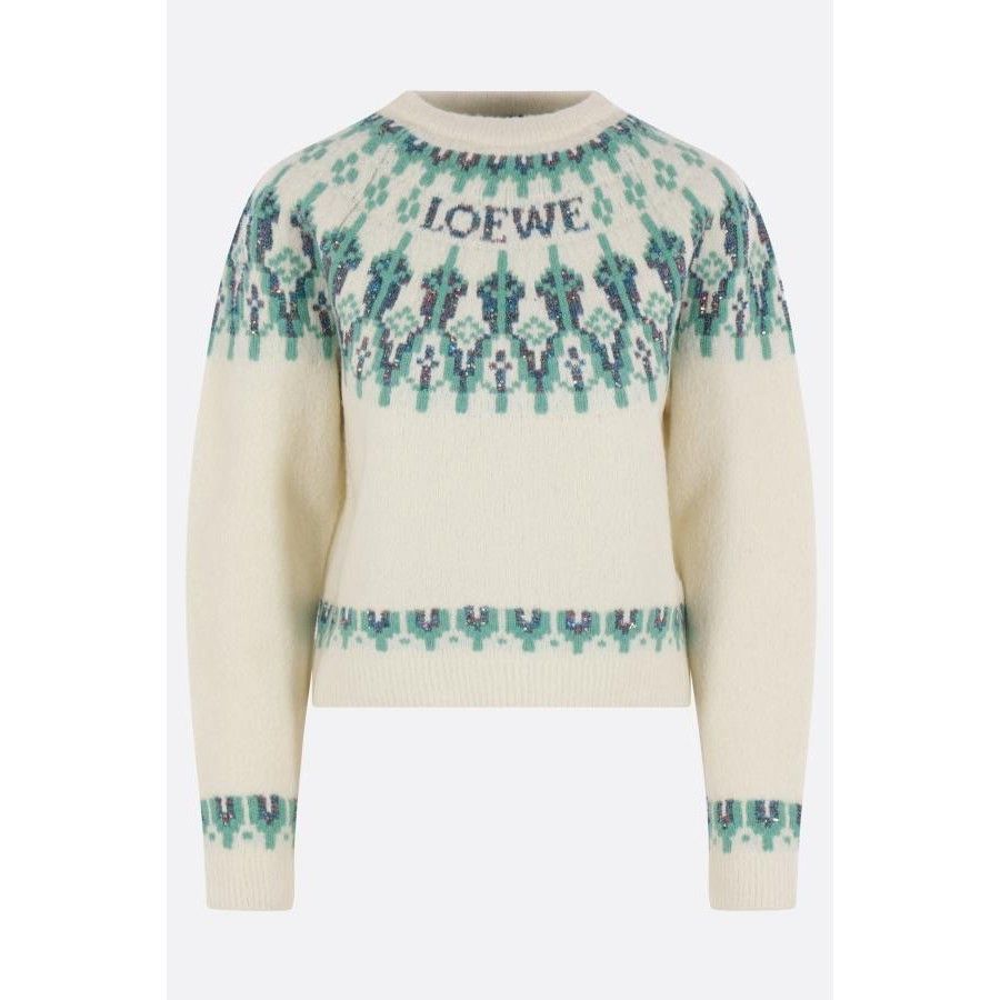 Loewe LOEWE Multicolor Fair Isle Wool Blend Sweater New & Authenti Size S / US 4 / IT 40 - 1 Thumbnail