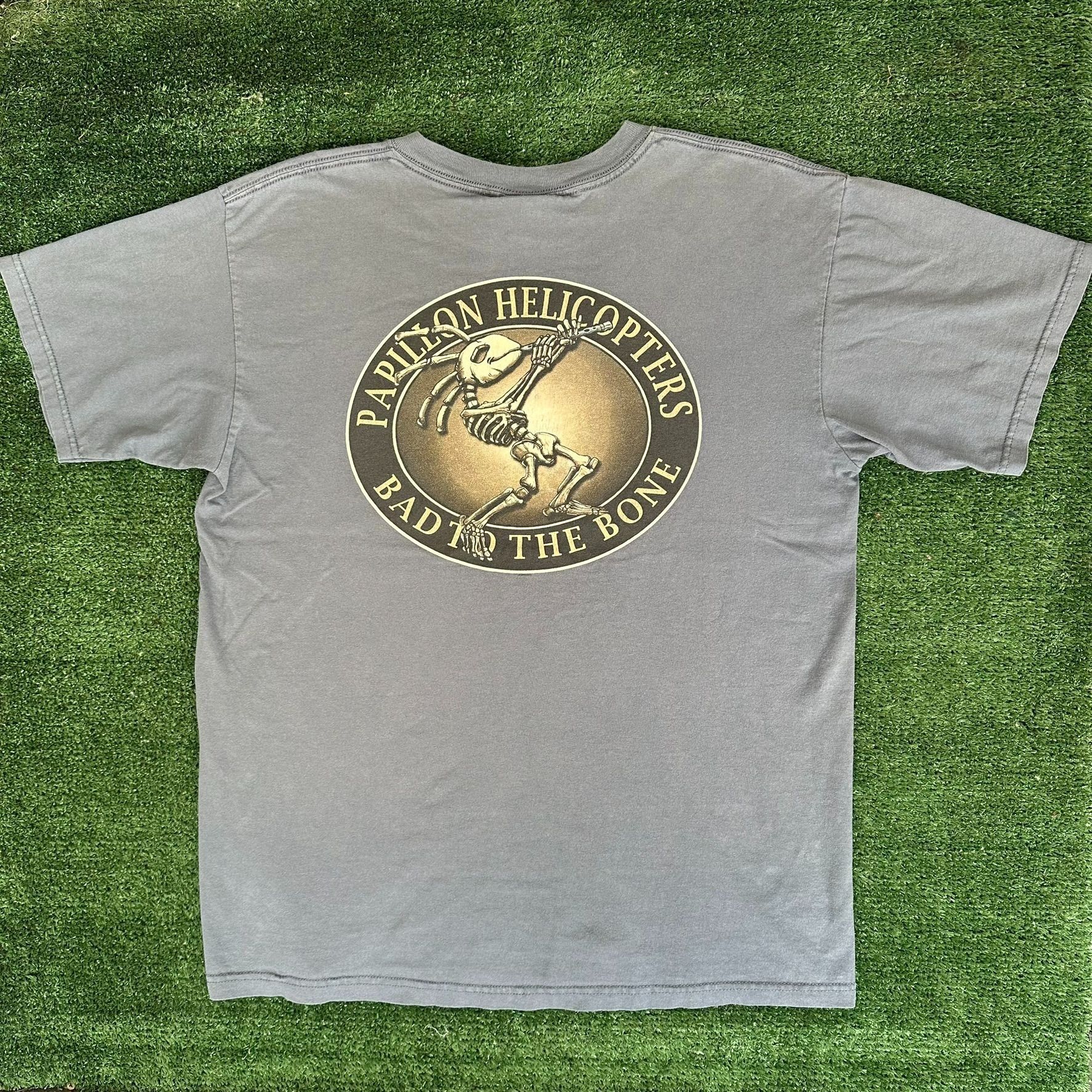 Vintage Vintage Kokopelli Skull T-Shirt Papillon Helicopters Grand C Size US L / EU 52-54 / 3 - 1 Thumbnail