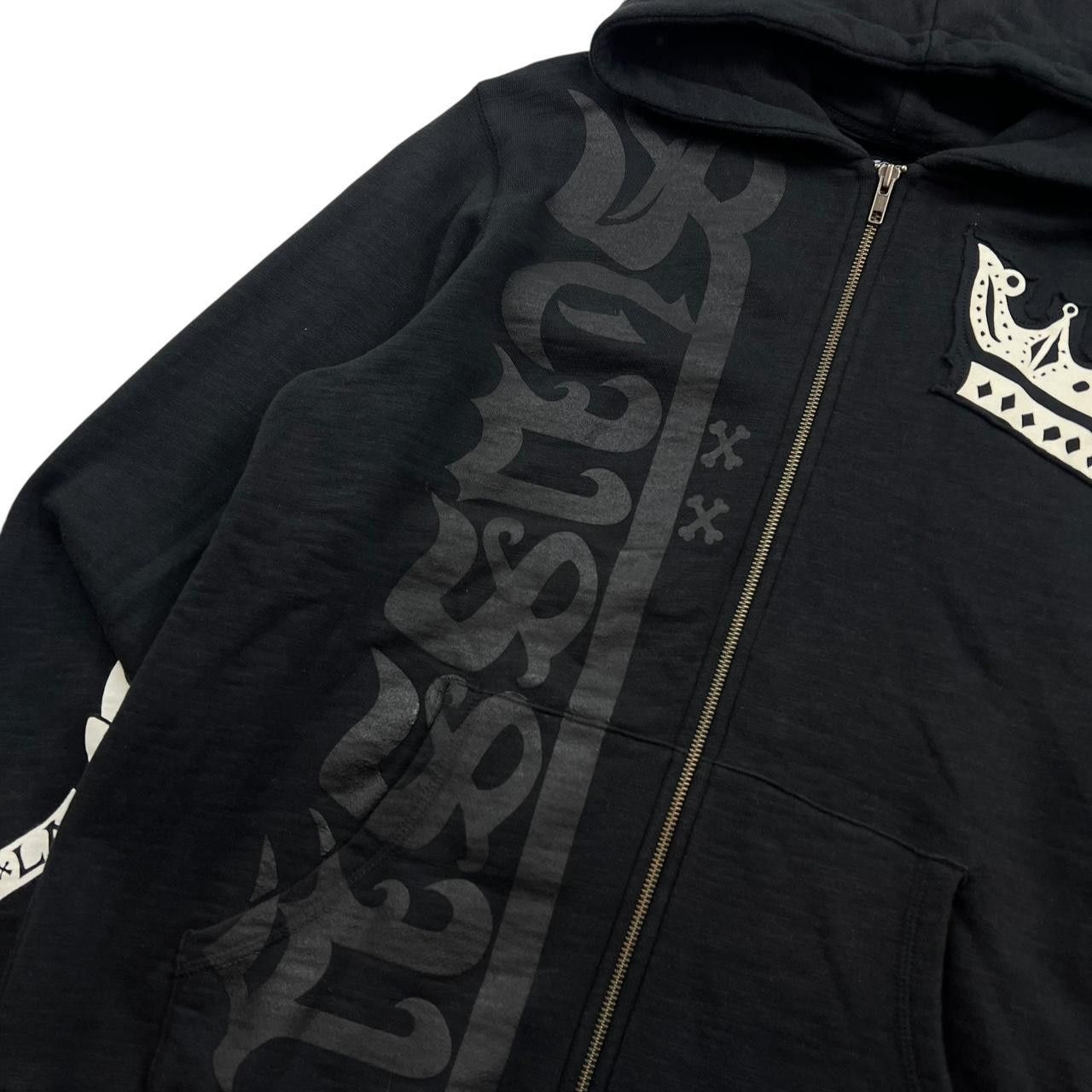 Stussy Vintage 2000s Stussy Crown Skull Zip Up Hoodie - Large Size US L / EU 52-54 / 3 - 3 Thumbnail
