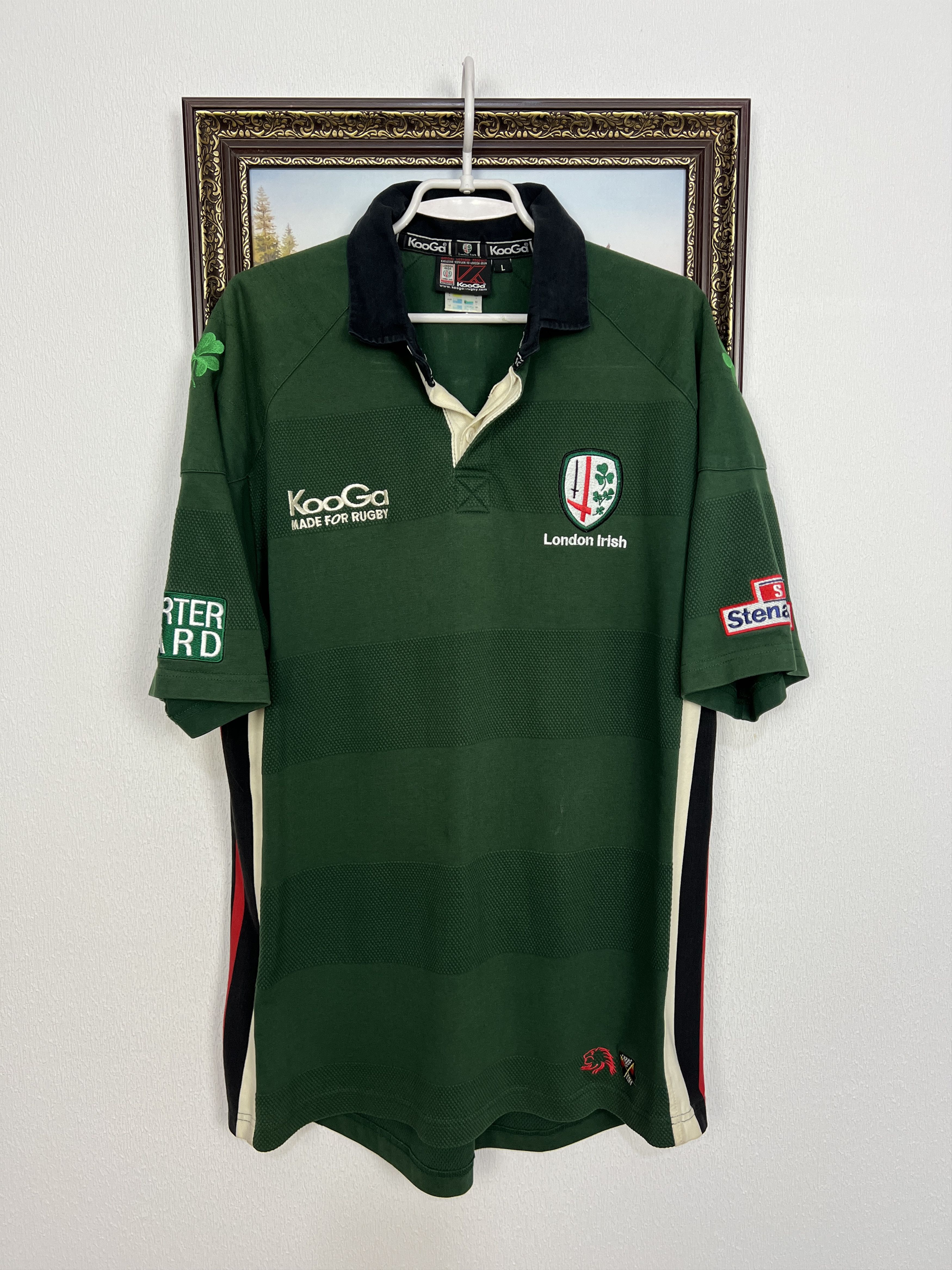 Vintage Vintage Kooga London Irish Rugby Union Jersey Trikot Rare Size US L / EU 52-54 / 3 - 1 Thumbnail