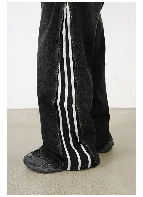 VIBE Track Baggy Black Denim Jeans Size US 30 / EU 46 - 3 Thumbnail